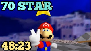 Super Mario 64 70 Star Speedrun in 48:23