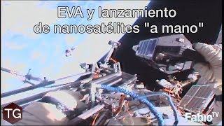 EVA y lanzamiento de nanosatélites \