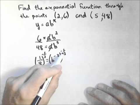 Finding an Exponential Function Finding an Exponential Function