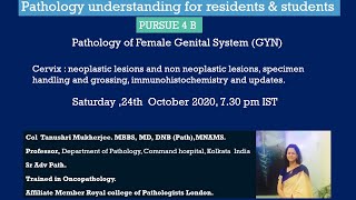 Pursue 4 B (Live): Female Genital Sys- Cervix: Neoplastic Lesions and Non-Neoplastic Lesions