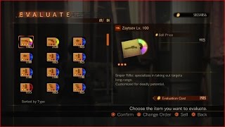 Resident Evil Revelations 2 Raid Mode LEGENDARY Zaytsev Lv. 100 6 Slots Rainbow Album Weapon