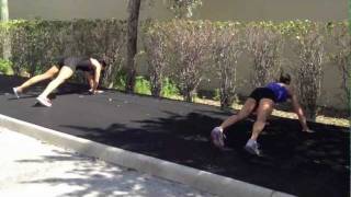 Outdoor Bodyweight Workout - Spider crawls \u0026 Skips - Metabolic Conditioning