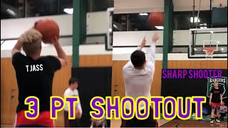 3 PT SHOOTOUT vs SHARP SHOOTER!