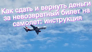 Как сдать и вернуть деньги за невозвратный билет на самолет: инструкция