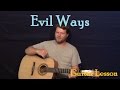 Evil Ways (Santana) Easy Guitar Lesson How to Play Tutorial