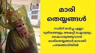 കർക്കടകത്തിലെ മഹാമാരികളെ ആട്ടിയകറ്റാൻ മാരി തെയ്യങ്ങൾ എത്തി