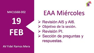 Espacio abierto para el aprendizaje (EAA), módulo 4, 19 de febrero de 2025.