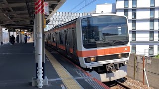 209系500番台千ケヨM72編成(機器更新車) JR京葉線武蔵野線直通各駅停車府中本町行き 潮見駅(JE-04)発車