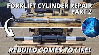 Forklift Cylinder Repair The REBUILD Comes to Life! 🔧 | Part 2