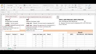 DELTA - ERF - ERFC - ERF.PRECISE - ERFC.PRECISE ENGINEERING FUNCTION IN EXCEL 07