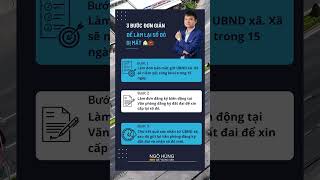 3 BƯỚC ĐƠN GIẢN LÀM LẠI SỔ ĐỎ BỊ MẤT