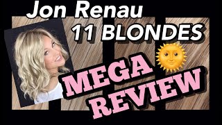 Jon Renau CALIFORNIA BLONDES 💥MEGA REVIEW💥 TRY ON 11 BLONDES #tazswigcloset