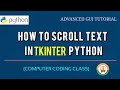 Scrolled Text Tkinter | Tkinter Scrolled Label | Tkinter Python Tutorial