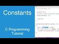 Constants | C Programming Tutorial