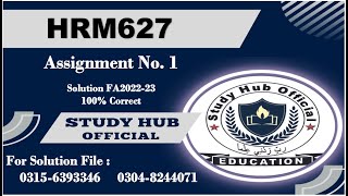 HRM627 Assignment 1 fa2022 solution #hrm627 #hrm627assignment1