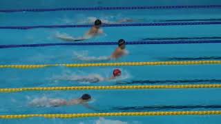 代表選考会 100m Br 予選 中野