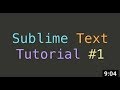 how to make things in Sublime text tutorial # 1 ( introduction to python or sublime text )