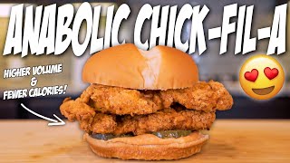 BODYBUILDING CHICK-FIL-A CHICKEN SANDWICH | No Deep Frying, High Protein, Air Fryer Recipe!