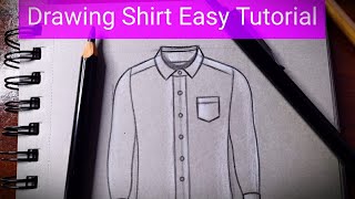 How to draw a  shirt design step by step Drawing Dress designs Clothes easy tutorial for beginners