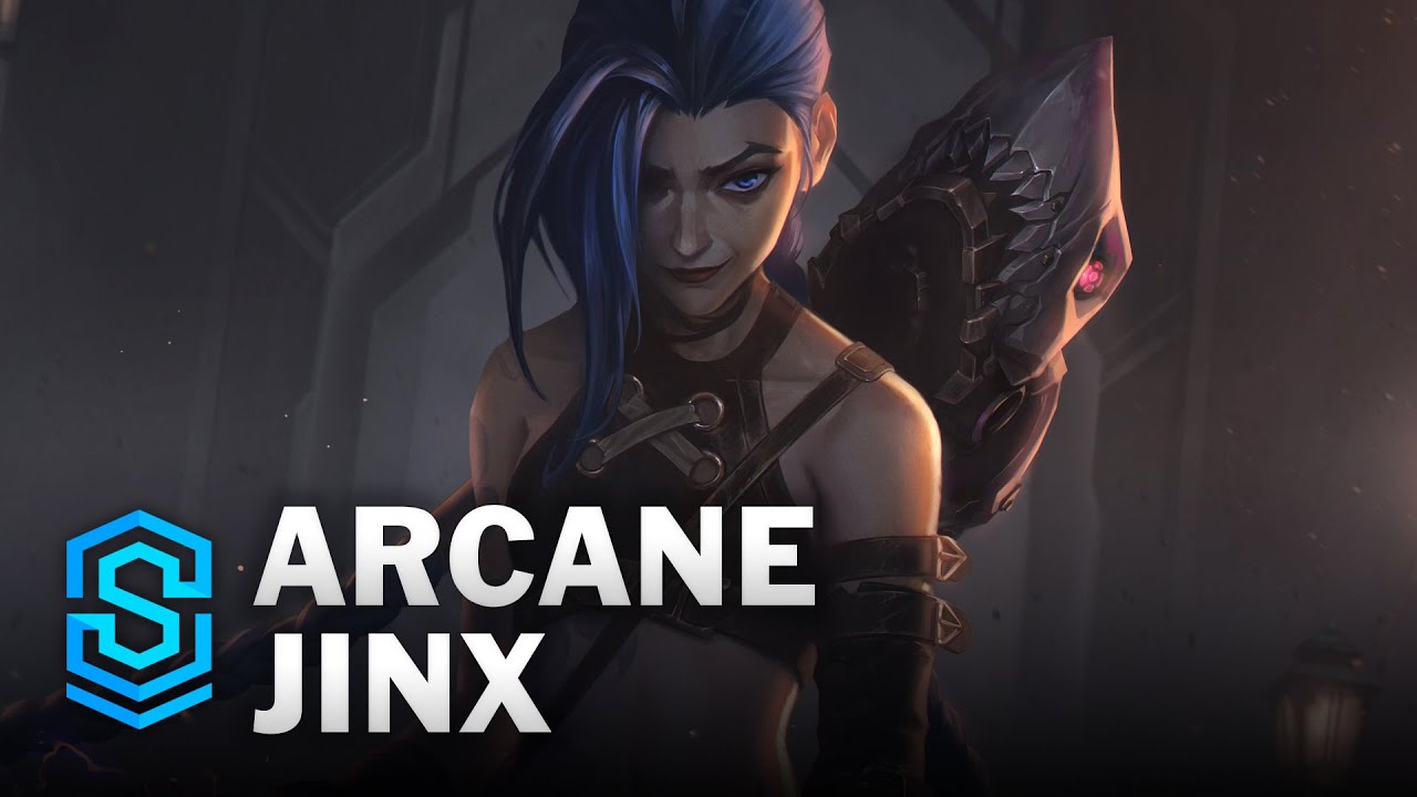 Arcane Jinx Skin Spotlight - League Of Legends - YouTube