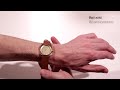 slow mo 07 brown leather gold case gold dial