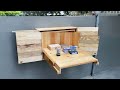 Creative And Unique Woodworking Projects || Build A CabinetThat Combines A Very Smart Folding Table