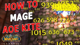 WoW Classic - How to Cone of Cold AOE Kite for Gold Farming / Powerleveling!