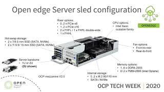 OCP 2020 Tech Week: Open Edge Deployment Options