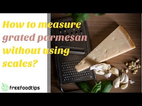 How many ounces is a cup of grated parmesan?