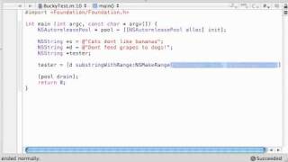 Objective C Programming Tutorial - 54 - Substrings and Ranges