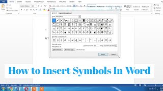 How To Insert Symbols And Special Characters in Word | Type Math symbols | Type Special characters