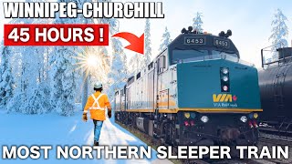🇨🇦3 Days on the Canada's Most Northern Sleeper Train || VIA Rail (Winnipeg→Churchill)
