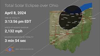 Total Solar Eclipse of April 8, 2024 over Ohio