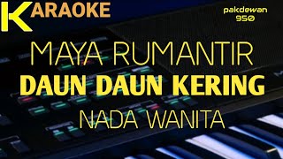 Maya Rumantir | Daun Daun Kering | Karaoke | Cover