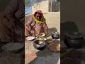 The traditional cooking village food of morning routine desert women #villagelife #viral #shorts