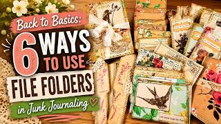 Back to Basics: 6 Ways to use File Folders in Junk Journals
