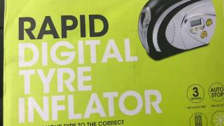 Halfords rapid digital Tyre inflator review / breaking