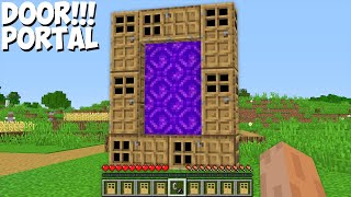 How to BUILD SECRET DOOR PORTAL in Minecraft STRANGE PORTAL