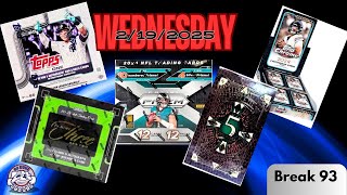 2/19/25 - 25 Topps Series 1 BB, 24 3 \u0026 2/Prizm BB, 24 Topps Chrome FB, 24 Wild Card 5 Card FB Breaks