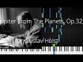 🎹 Jupiter (from The Planets, Op.32), Gustav Holst, Synthesia Piano Tutorial