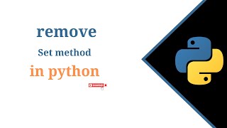 (RK) Set remove() method in python