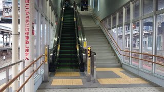 敦賀駅のエスカレーター 3・4・5番ホーム