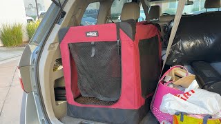 Elite Field 3-Door Folding Soft Dog Crate! Fits MiniVan!