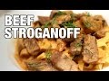 Easy Beef Stroganoff Recipe | The Hungry Bachelor