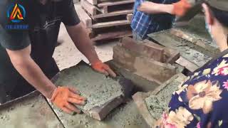 Culture stone corner production process