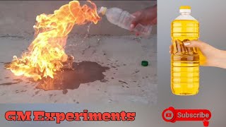 Petrol fire experiment | Petrol mix with water | Petrol fire | Petrol vs water in a glass experiment