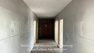 Betonoptik mit Microtopping