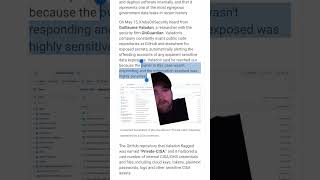 CISA with an absolutely embarrassing data leak.