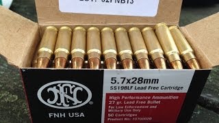 5.7x28mm, SS198LF, 28gr. JHP, Velocity Retest, Five-seveN