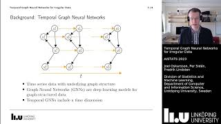 Temporal Graph Neural Networks for Irregular Data, AISTATS 2023 Presentation